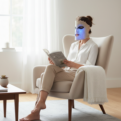 7 Colors Photon Silicone Face LED Mask 3D Facial Beauty Mask Red Light Therapy Skin Care Repair Skin Brightening Wireless Use