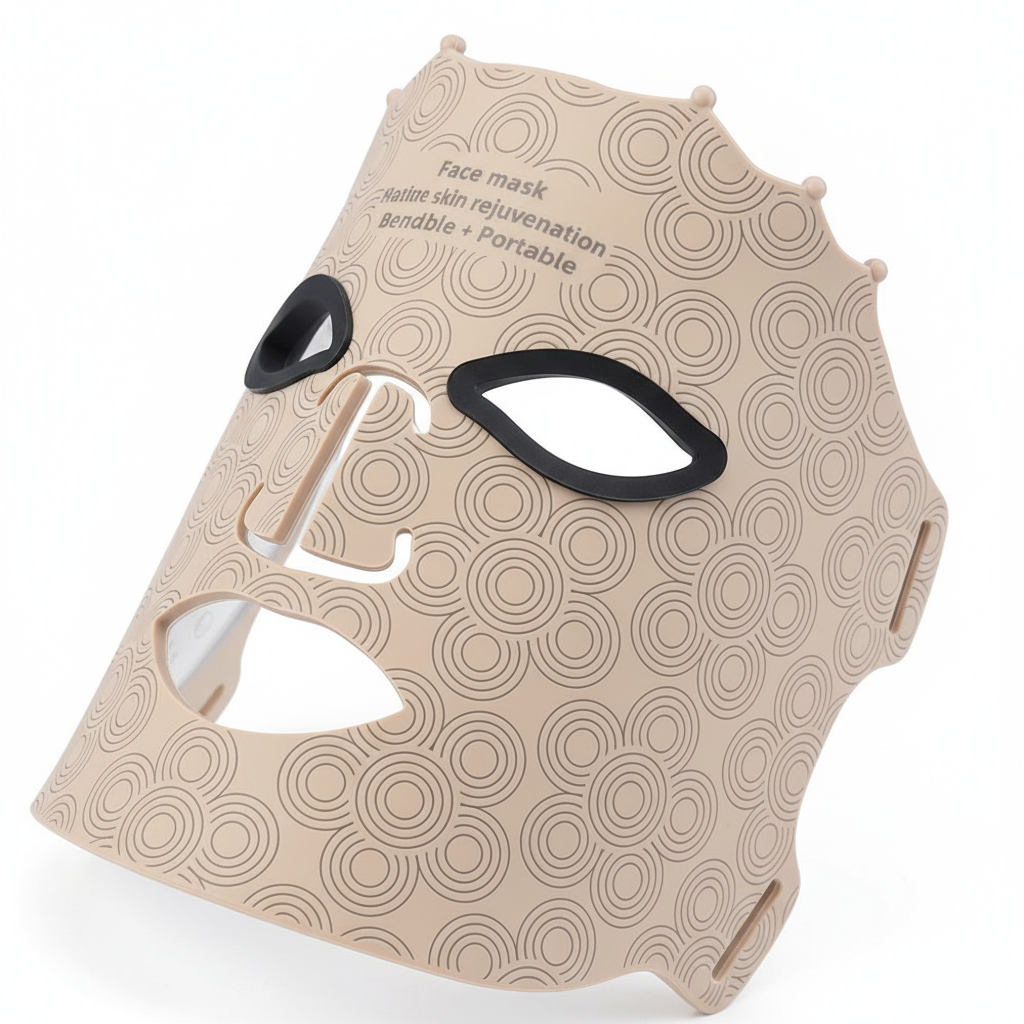 7 Colors Photon Silicone Face LED Mask 3D Facial Beauty Mask Red Light Therapy Skin Care Repair Skin Brightening Wireless Use