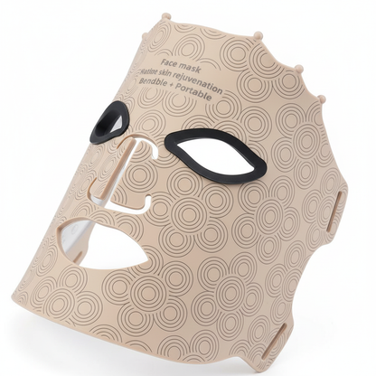 7 Colors Photon Silicone Face LED Mask 3D Facial Beauty Mask Red Light Therapy Skin Care Repair Skin Brightening Wireless Use