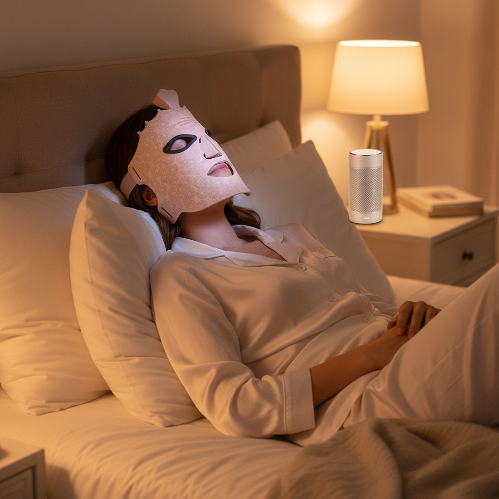 7 Colors Photon Silicone Face LED Mask 3D Facial Beauty Mask Red Light Therapy Skin Care Repair Skin Brightening Wireless Use